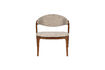 Miniature Fauteuil lounge en hêtre finition noyer Babington 2