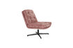 Miniature Fauteuil lounge en polyester rose Kai 1