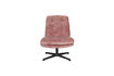 Miniature Fauteuil lounge en polyester rose Kai 2