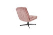 Miniature Fauteuil lounge en polyester rose Kai 4