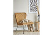 Miniature Fauteuil lounge en rotin naturel Somme 2