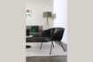 Miniature Fauteuil lounge en simili cuir noir Feston 1