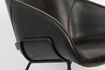 Miniature Fauteuil lounge en simili cuir noir Feston 8