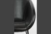 Miniature Fauteuil lounge en simili cuir noir Feston 9