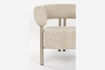 Miniature Fauteuil lounge en tissu beige Heels 8
