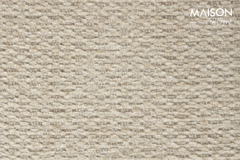 Fauteuil lounge en tissu beige Heels - 9