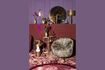 Miniature Fauteuil lounge en tissu multicolore Panther 3