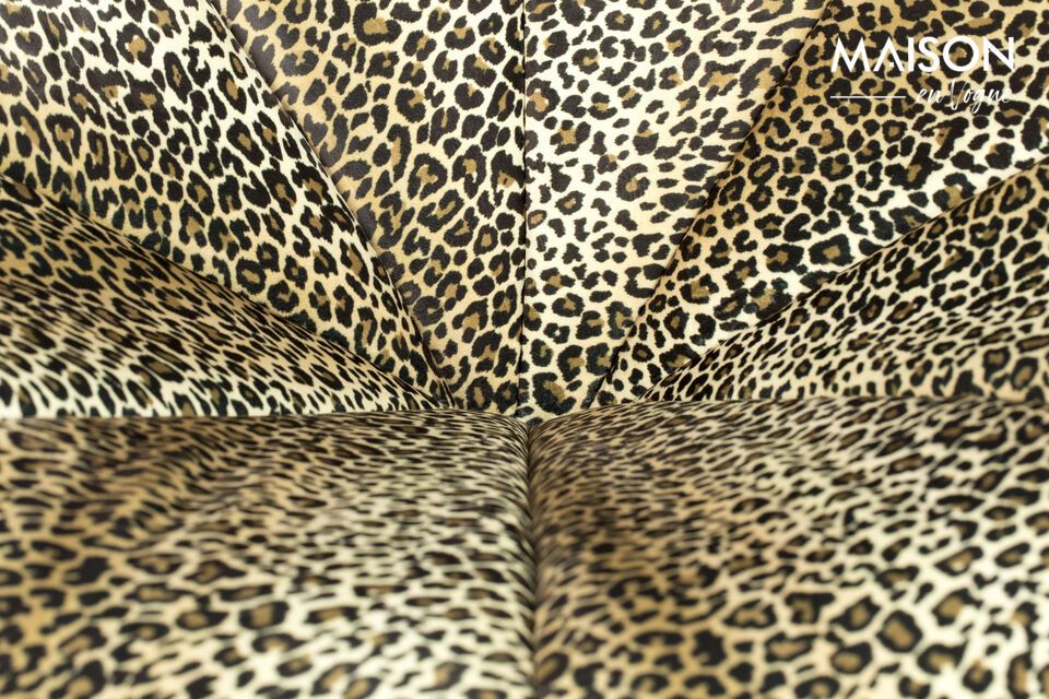 Fauteuil lounge en tissu multicolore Panther - 9