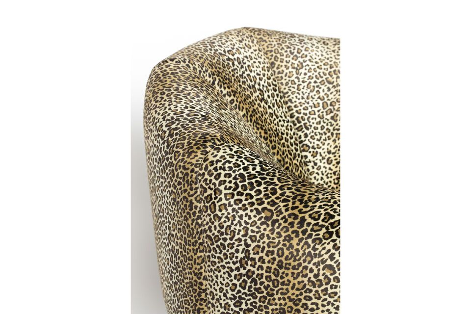 Fauteuil lounge en tissu multicolore Panther - 10