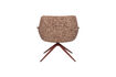 Miniature Fauteuil lounge en tissu rouge Doulton 5