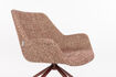 Miniature Fauteuil lounge en tissu rouge Doulton 7