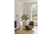 Miniature Fauteuil lounge en tissu vert Eden 6