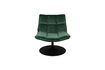 Miniature Fauteuil lounge en velours vert Bar 10