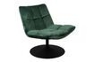 Miniature Fauteuil lounge en velours vert Bar 6