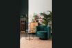 Miniature Fauteuil lounge en velours vert Flower 2