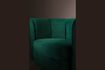 Miniature Fauteuil lounge en velours vert Flower 5