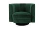 Miniature Fauteuil lounge en velours vert Flower Détouré