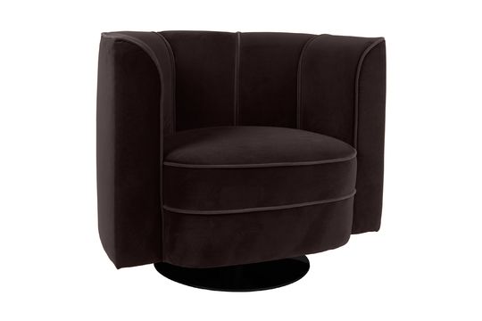 Fauteuil lounge Fleur Noir Détouré