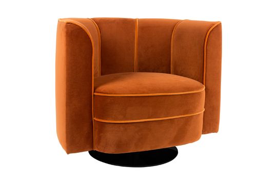 Fauteuil lounge Fleur orange Détouré