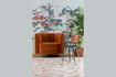 Miniature Fauteuil lounge Flower orange 1