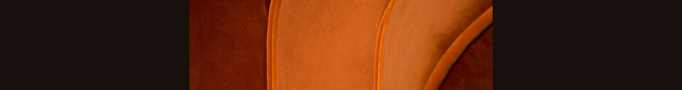 Mise en avant matière Fauteuil lounge Flower orange