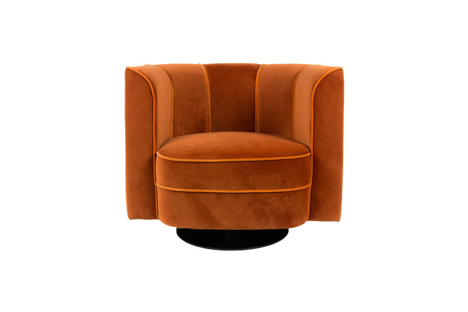 Fauteuil lounge Flower orange - 8