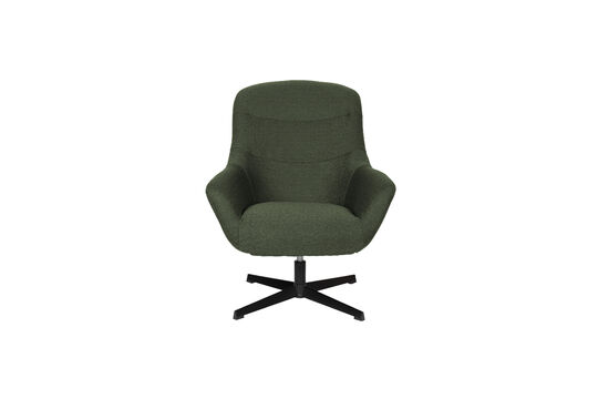 Voir la fiche produit fauteuil lounge pivotant en tissu vert Yuki Fauteuil lounge pivotant en tissu vert Yuki