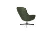 Miniature Fauteuil lounge pivotant en tissu vert Yuki 4