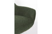 Miniature Fauteuil lounge pivotant en tissu vert Yuki 6