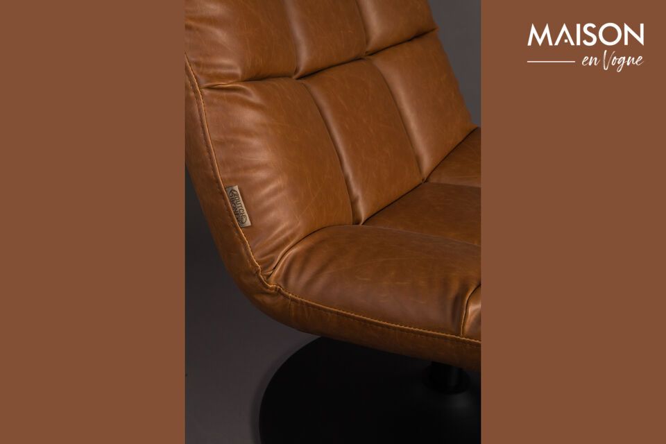Fauteuil lounge vintage marron Bar - 8