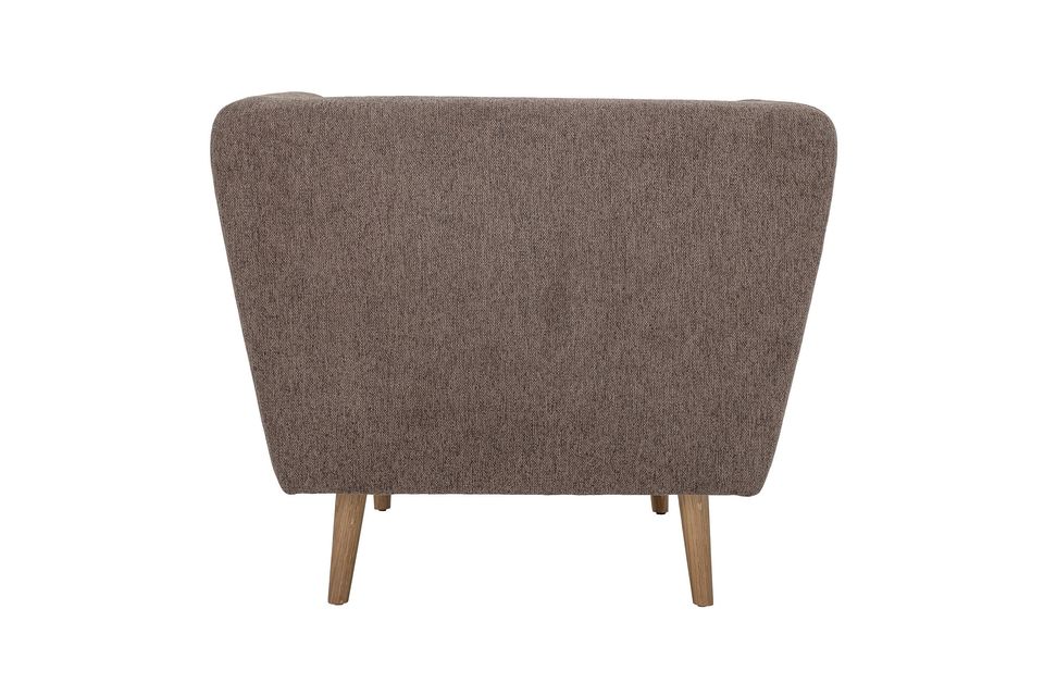 Fauteuil marron Elliot - 5