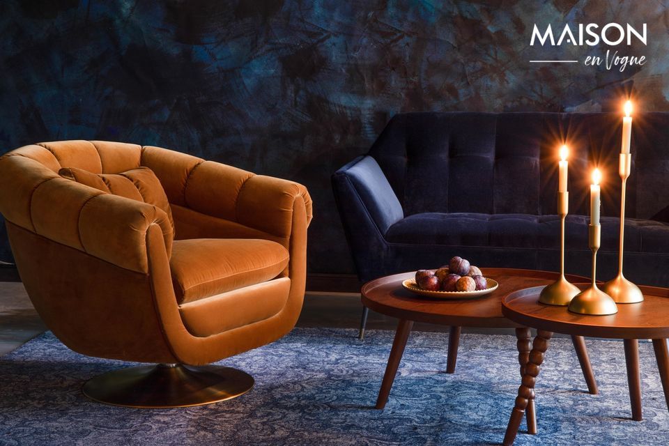 La Chaise lounge Member Whisky est parfaite pour créer une ambiance cosy et chaleureuse dans votre