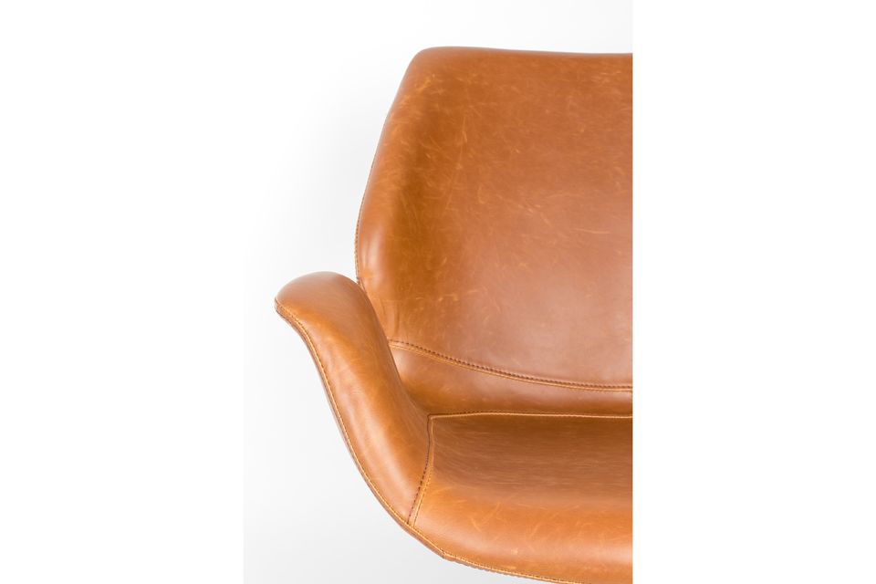 Fauteuil nikki marron - 5