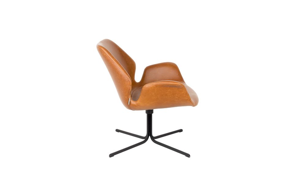 Fauteuil nikki marron - 9