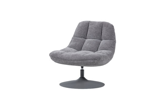 Voir la fiche produit fauteuil pivotant 81x73x84 cm chenille gris clair Elvi Fauteuil pivotant 81x73x84 cm chenille gris clair Elvi