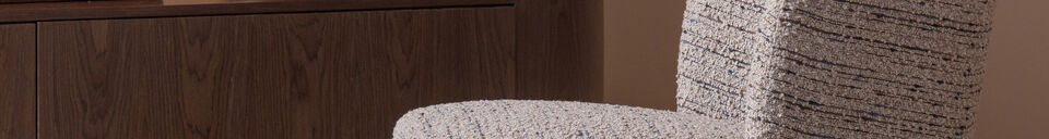 Mise en avant matière Fauteuil pivotant Beige mélangé ATTY