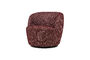 Miniature Fauteuil pivotant bordeaux mélangé SERRA Détouré