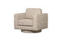 Miniature Fauteuil pivotant bouclé naturel LAZY Détouré