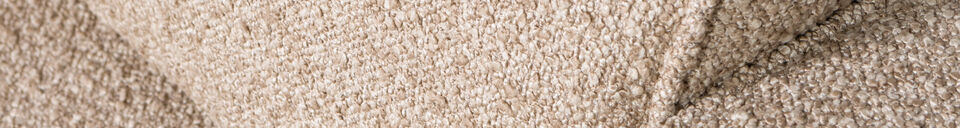 Mise en avant matière Fauteuil pivotant bouclé naturel LAZY