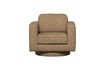 Miniature Fauteuil pivotant bouclette marron LAZY 2
