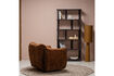 Miniature Fauteuil pivotant Chenille 3D Brun moyen Baggy 3