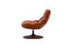 Miniature Fauteuil pivotant chenille brun rouille Elvi 4