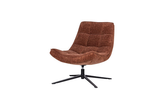 Voir la fiche produit fauteuil pivotant chenille marron Maudi Fauteuil pivotant chenille marron Maudi