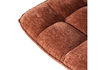 Miniature Fauteuil pivotant chenille texturée brun rouille Jouke 6
