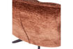 Miniature Fauteuil pivotant chenille texturée brun rouille Jouke 7