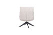 Miniature Fauteuil pivotant chenille texturée naturel Jouke 6
