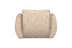 Miniature Fauteuil pivotant en chenille tissée sable Baggy 7