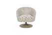 Miniature Fauteuil pivotant en polyester marron Renate 4