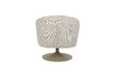 Miniature Fauteuil pivotant en polyester marron Renate 7