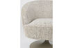 Miniature Fauteuil pivotant en polyester marron Renate 8